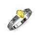 3 - Maren Classic 7x5 mm Pear Shape Yellow Sapphire Solitaire Engagement Ring 