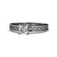 1 - Maren Classic GIA Certified 5.5 mm Princess Cut Diamond Solitaire Engagement Ring 