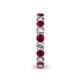 5 - Lucida 3.40 mm Round Ruby and Diamond Eternity Band 