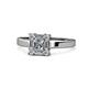 1 - Saarah Princess Cut Diamond Halo Promise Ring 