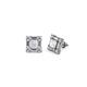1 - Katheryn White Sapphire and Diamond Halo Stud Earrings 