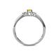 4 - Jessica Oval Cut Yellow Sapphire and Diamond 7 Stone Promise Ring 