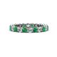 1 - Tiffany 2.80 mm Emerald and Diamond Eternity Band 