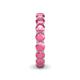 5 - Tiffany 3.80 mm Pink Tourmaline Eternity Band 