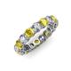 3 - Tiffany 3.80 mm Yellow Sapphire and Diamond Eternity Band 