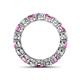4 - Tiffany 3.80 mm Pink Sapphire and Diamond Eternity Band 