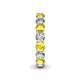 5 - Tiffany 3.80 mm Yellow Sapphire and Diamond Eternity Band 
