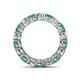 4 - Tiffany 3.80 mm Emerald and Diamond Eternity Band 