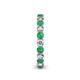 5 - Tiffany 2.80 mm Emerald and Diamond Eternity Band 
