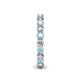 5 - Tiffany 2.80 mm Aquamarine and Diamond Eternity Band 