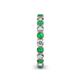 5 - Tiffany 2.80 mm Emerald and Diamond Eternity Band 