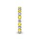 5 - Tiffany 2.80 mm Diamond and Yellow Sapphire Eternity Band 