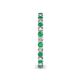 5 - Tiffany 2.00 mm Emerald and Diamond Eternity Band 