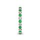 5 - Tiffany 2.40 mm Emerald and Diamond Eternity Band 