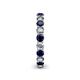 5 - Tiffany 3.00 mm Blue Sapphire and Diamond Eternity Band 