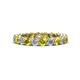 1 - Tiffany 3.00 mm Yellow and White Diamond Eternity Band 