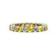 1 - Tiffany 3.00 mm Yellow Sapphire and Diamond Eternity Band 