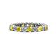 1 - Tiffany 3.00 mm Yellow Sapphire and Diamond Eternity Band 