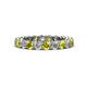 1 - Tiffany 3.00 mm Yellow and White Diamond Eternity Band 