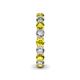 5 - Tiffany 3.40 mm Yellow and White Diamond Eternity Band 