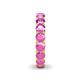 6 - Lucida 4.20 mm Pink Sapphire Eternity Band 