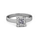 2 - Saarah Princess Cut Diamond Halo Promise Ring 