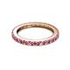 3 - Gracie 2.30 mm Round Pink Sapphire Eternity Band 