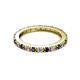 2 - Gracie 2.30 mm Round Blue Sapphire and Diamond Eternity Band 
