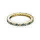 2 - Gracie 2.30 mm Round Blue and White Diamond Eternity Band 