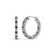 1 - Amara Diamond and Lab Created Alexandrite Hoop Earrings 