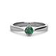 1 - Isla 5.00 mm Round  Lab Created Alexandrite Solitaire Engagement Ring  