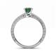 5 - Florie Classic 6.50 mm Round Created Alexandrite Solitaire Engagement Ring 