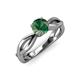 4 - Senara Desire Lab Created Alexandrite Engagement Ring 
