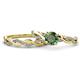 1 - Mayra Desire Diamond and Lab Created Alexandrite Infinity Bridal Set Ring 