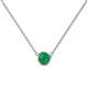 1 - Merilyn 5.00 mm Round Emerald Bezel Set Solitaire Pendant 