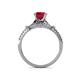 5 - Katelle Desire Ruby and Diamond Engagement Ring 