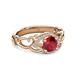 3 - Fineena Signature Ruby and Diamond Engagement Ring 