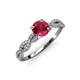 4 - Milena Desire Ruby and Diamond Engagement Ring 