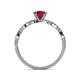 5 - Milena Desire Ruby and Diamond Engagement Ring 