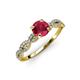 4 - Milena Desire Ruby and Diamond Engagement Ring 
