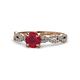 8 - Milena Desire Ruby and Diamond Engagement Ring 