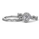 1 - Susan Prima Diamond Halo Bridal Set Ring 