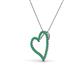 4 - Avery Emerald Heart Pendant 