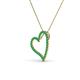 4 - Avery Emerald Heart Pendant 
