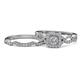 1 - Eyana Prima Diamond Double Halo Bridal Set Ring 