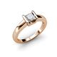 3 - Izna Princess Cut Lab Created White Sapphire Solitaire Engagement Ring 