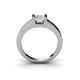 4 - Izna Princess Cut Lab Created White Sapphire Solitaire Engagement Ring 
