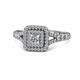 1 - Zinnia Prima Diamond Double Halo Engagement Ring 