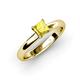 3 - Bianca Lab Created Yellow Sapphire Solitaire Ring 
