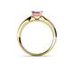 5 - Adsila Lab Created Pink Sapphire Solitaire Ring 
